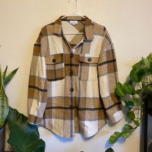 Urban Daisy - Plaid Shirt Jacket